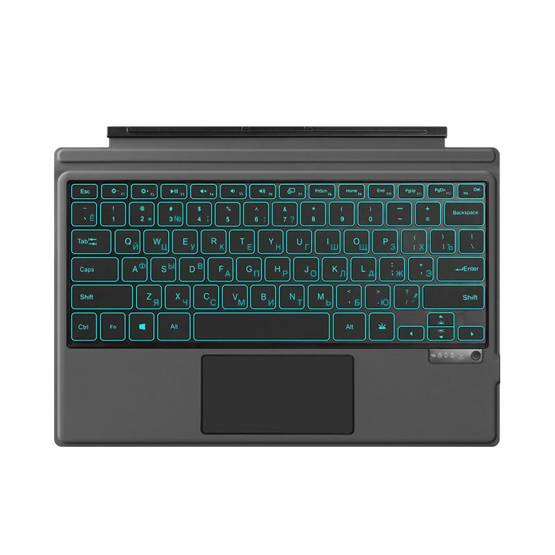 Съемная клавиатура MyPads для Microsoft Surface Pro 7/6/5/4/3 (Магнитная, русские английские клавиши)