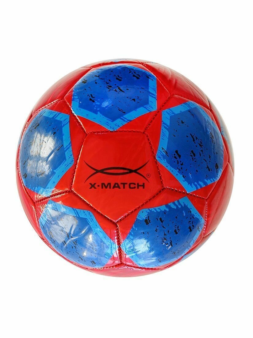 Мяч футбольный X-Match 1 слой вспененный ПВХ 2.5-2.7 мм. 380-400 гр. Размер 5.