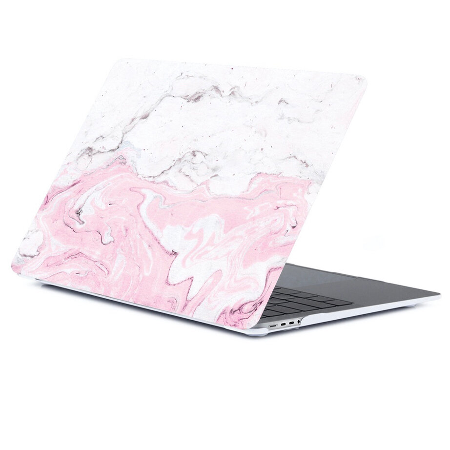 Чехол Gurdini для MacBook Pro 14 (M1) 2021 розовый мрамор (Стиль 17)