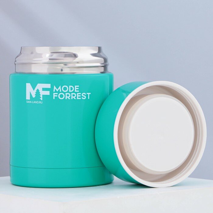 Термос для еды Mode Forrest, 450 мл, бирюзовый, сохраняет тепло 6 ч - фотография № 3