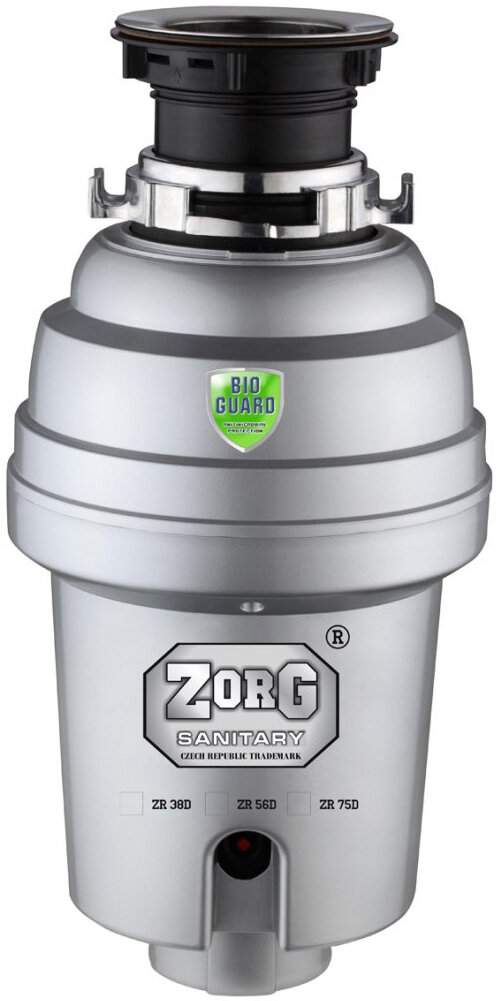 Измельчитель пищевых отходов Zorg Inox D ZR-38 D для кухонной мойки, постоянный магнит