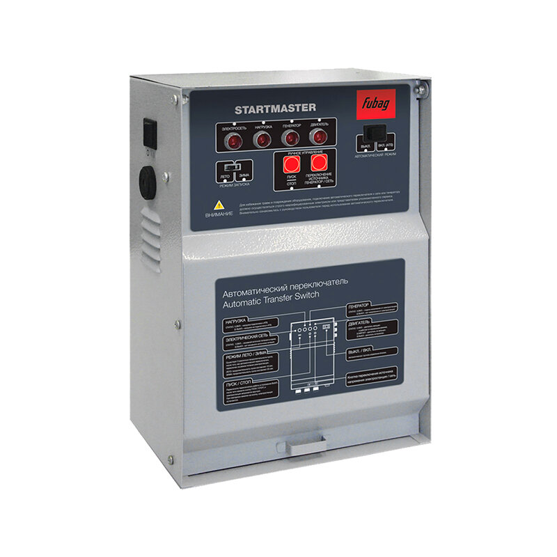 Бензиновый генератор FUBAG (трехфазный) BS 8000 DA ES + Блок автоматики FUBAG Startmaster BS 11500 D (400V) - фотография № 2