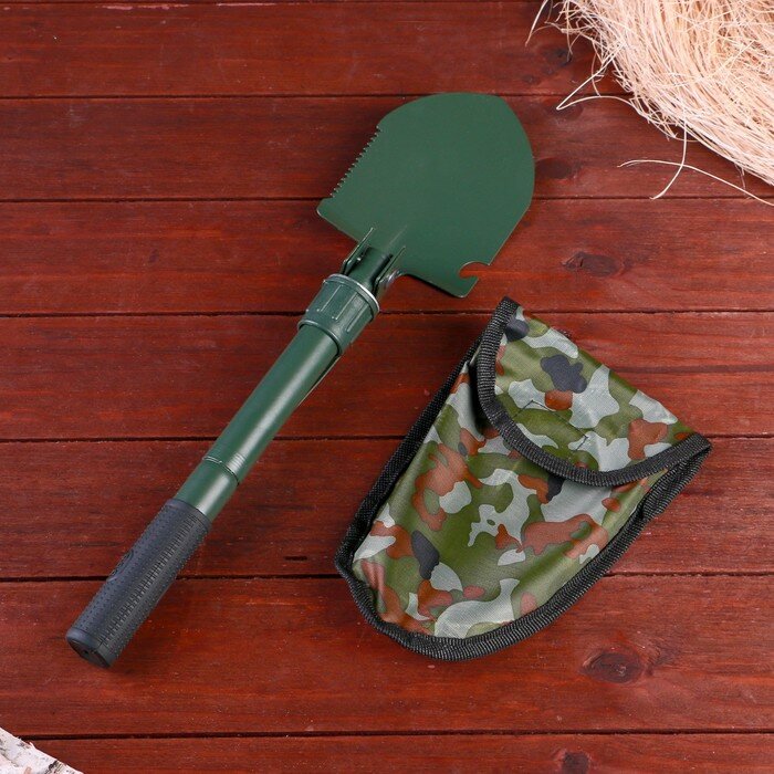 фото Лопата складная "Егерь" 4в1 в чехле, 41 см, оливковая