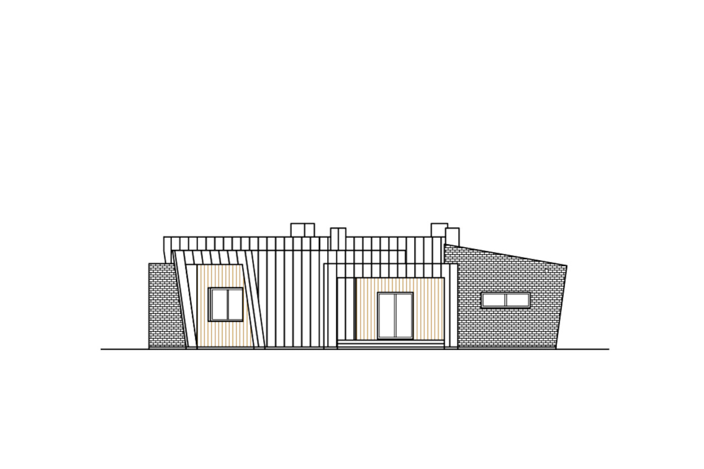 62-78E-Catalog-Plans - Проект одноэтажного дома из газобетона с террасой - фотография № 1