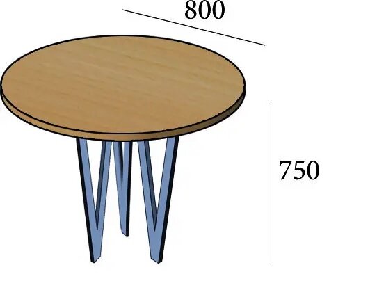 Обеденный стол в стиле Лофт Спот Билл 2 - фотография № 2