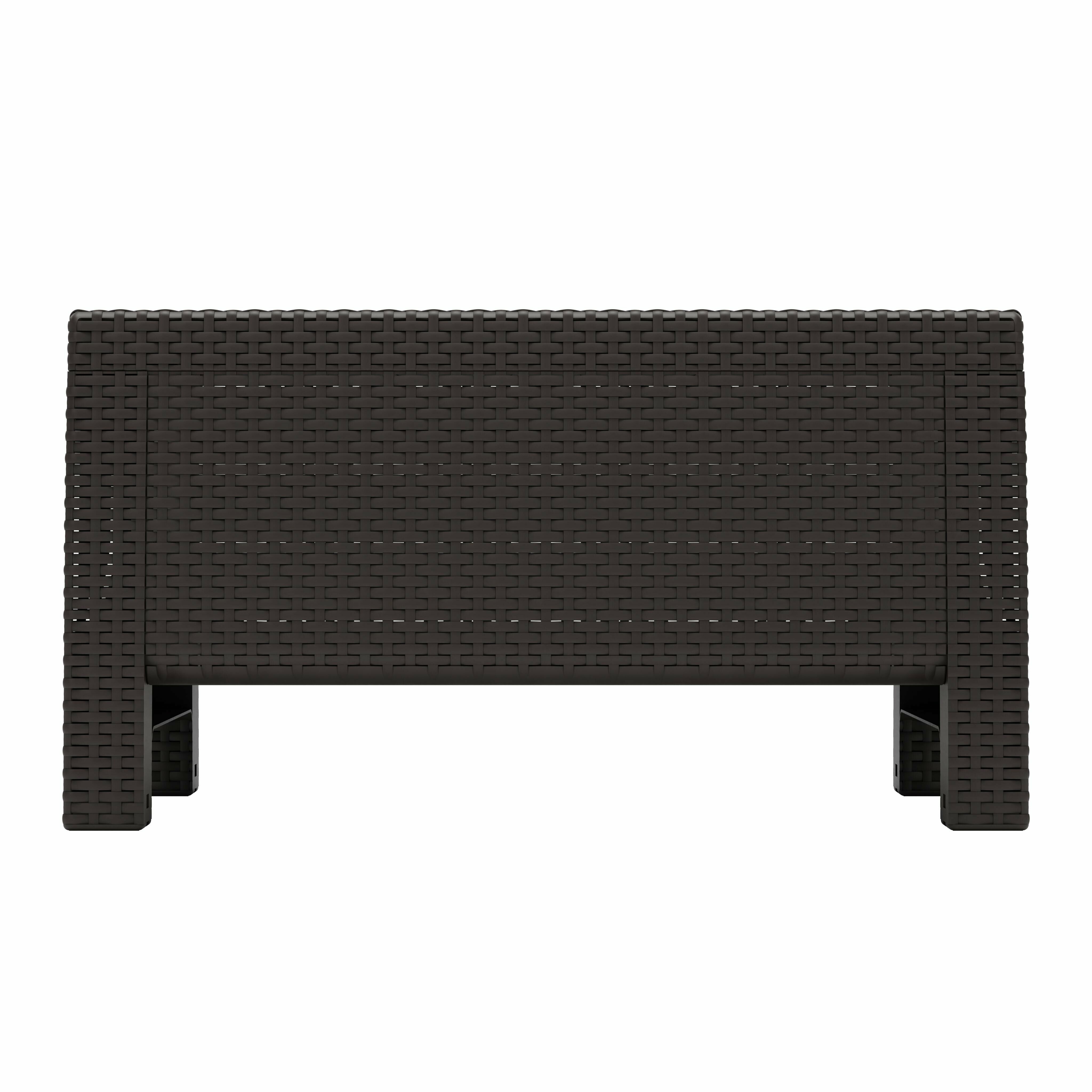 Комплект мебели YALTA TERRACE (Ялта) темно коричневый (бежевые подушки) из пластика под искусственный ротанг - фотография № 10