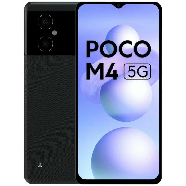 Смартфон Xiaomi Poco M4 5G 4/64 ГБ Global, заряженный черный