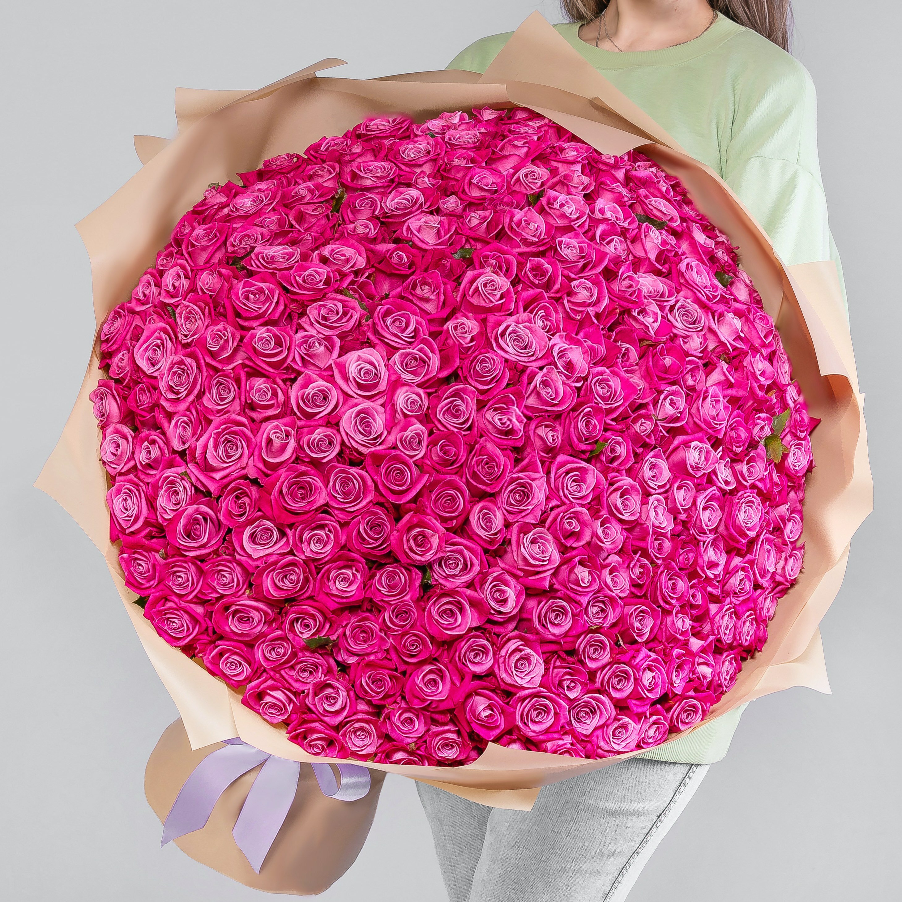 251 Ярко-Розовая Роза (70 см.)
