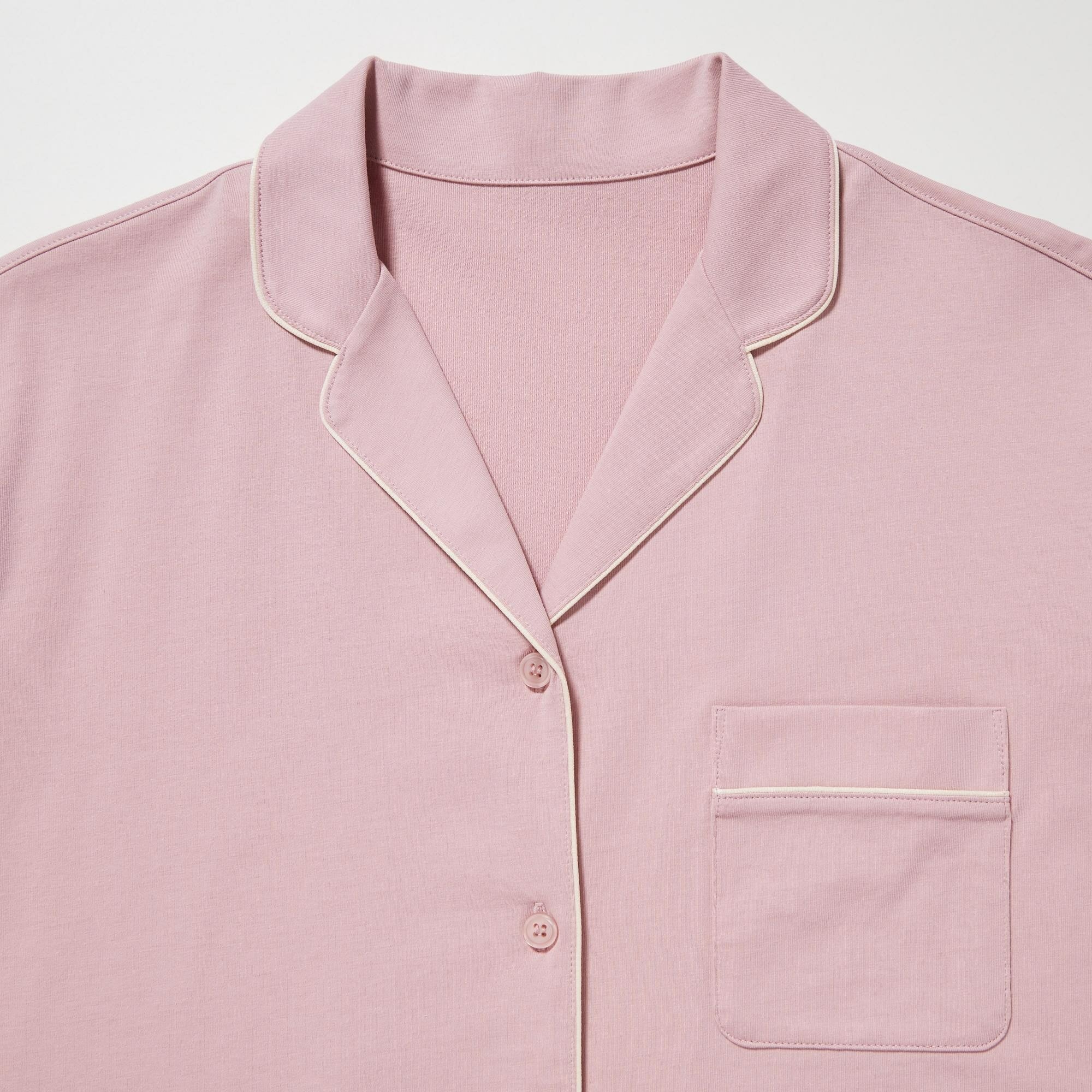 пижама AIRism с длинными рукавами, розовый, XS - фотография № 6