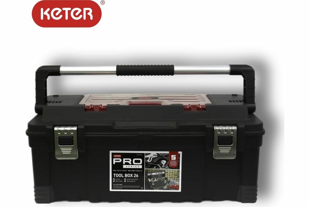 Ящик для инструментов KETER 26" Master pro tool box 17181010 - фотография № 4