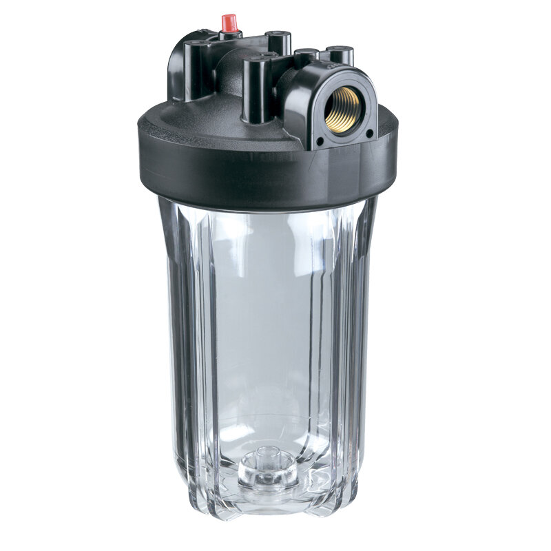 Магистральный фильтр для воды BB10 1" Аквабрайт прозрачный (Каталог) - фотография № 1