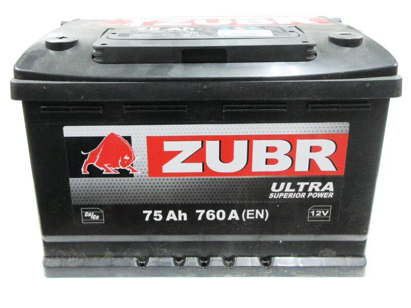 Аккумулятор ZUBR Ultra 75 Ач прямая полярность
