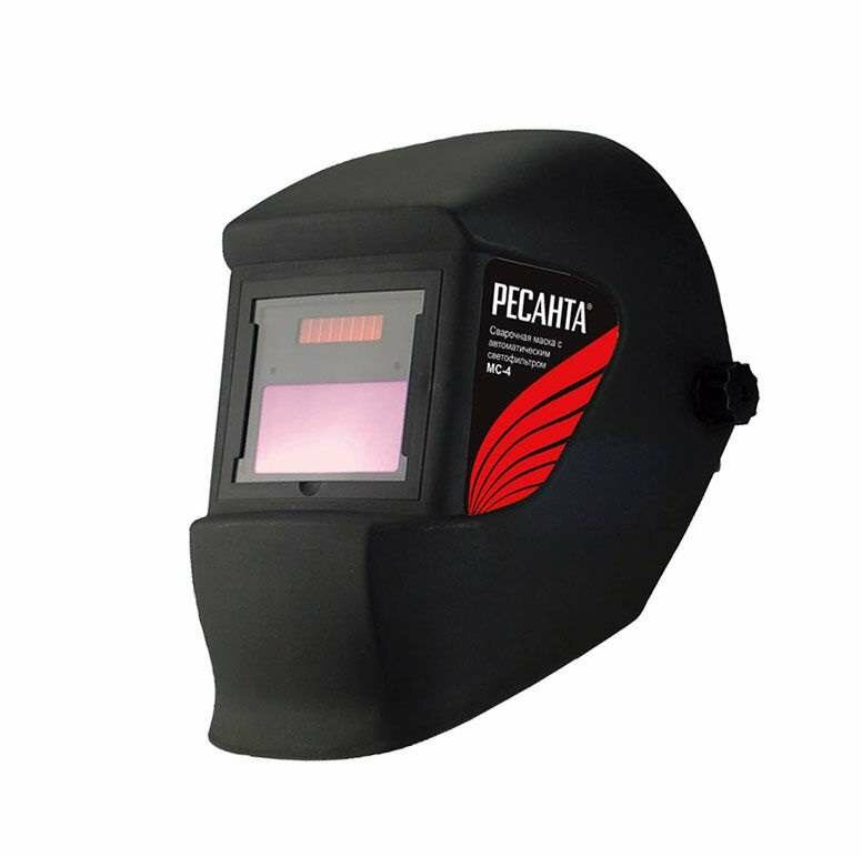 фото Маска сварочная МС-4 (без регулир. чувств. и задержки времени; задержка откр. 0.5с; сенсор чувств. пост.; светофильтр; ТСК 2101) Ресанта 65/34 ( 1шт. )