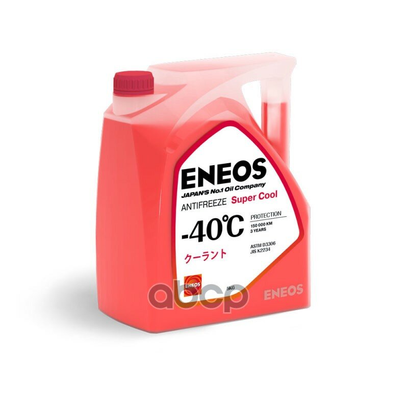 Антифриз Eneos Super Cool Готовый 5кг -40°с Красный ENEOSZ0075