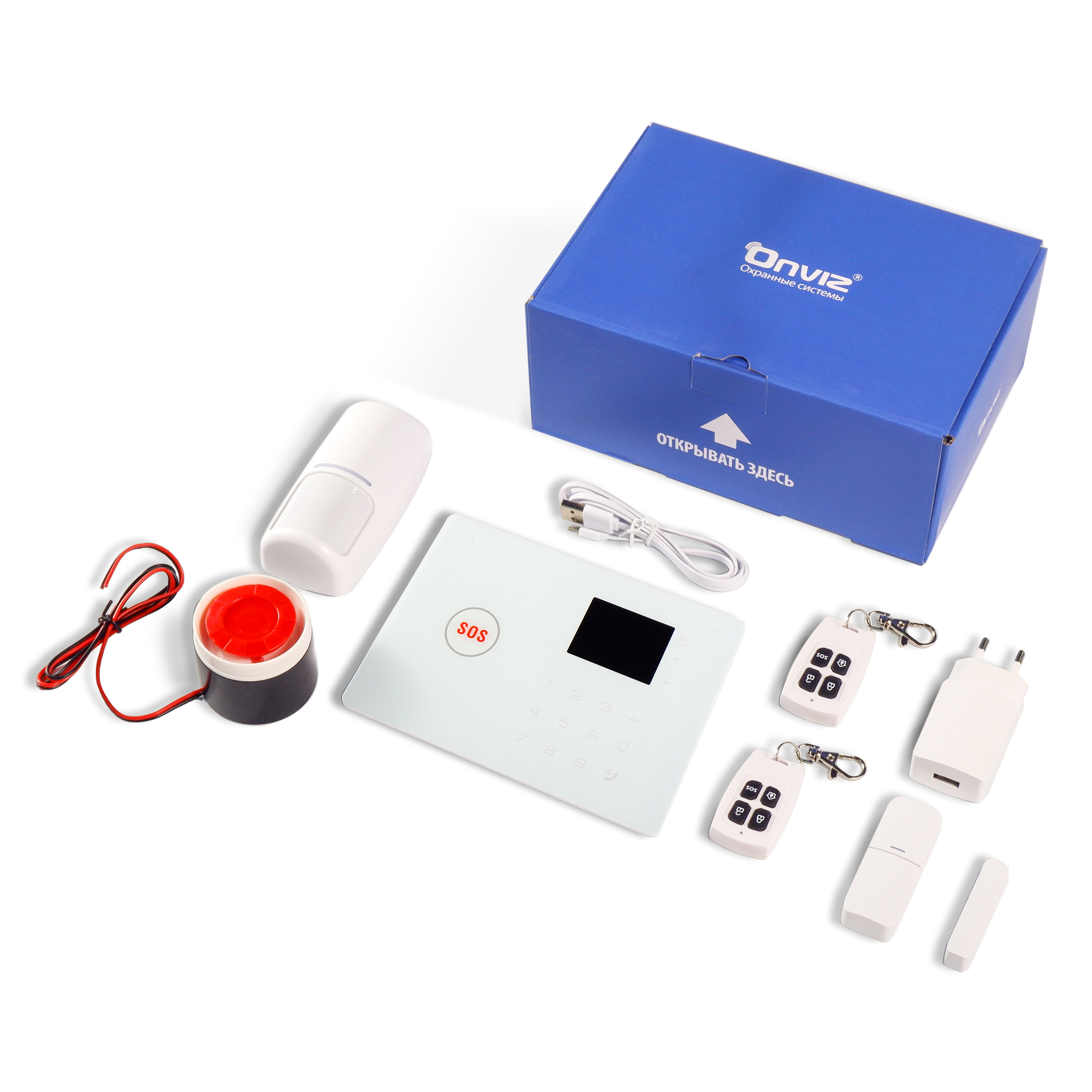 GSM + Wi-Fi Сигнализация Onviz Premium PRO для дома / офиса / квартиры / дачи / коттеджа / гаража — фото 2