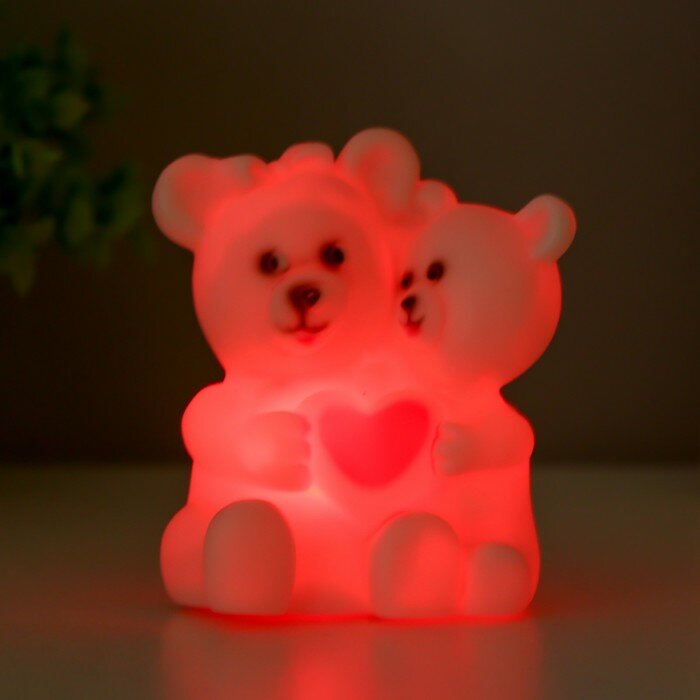 Ночник "Любимый мишка" LED 1Вт белый 8,5х7х6см - фотография № 3