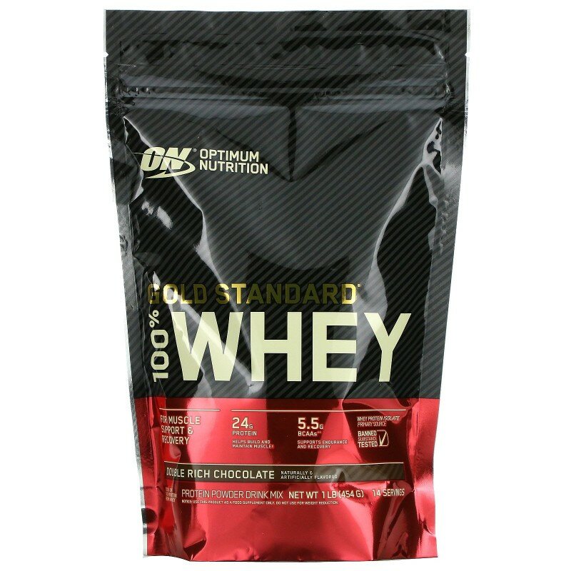 Optimum Nutrition Протеин Optimum Nutrition 100% Whey Gold Standard (454 г) двойной шоколад