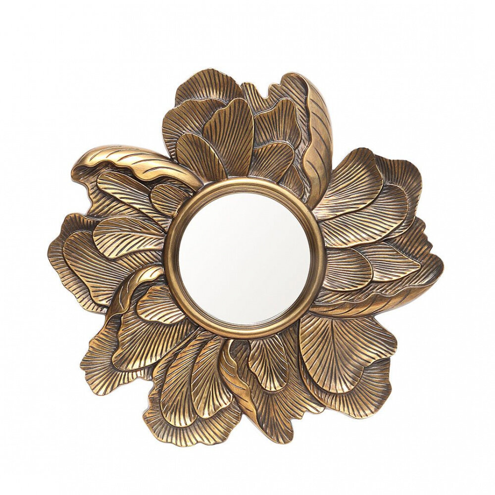 Зеркало Serenity круглое, античное золото, Д 91 см - фотография № 1