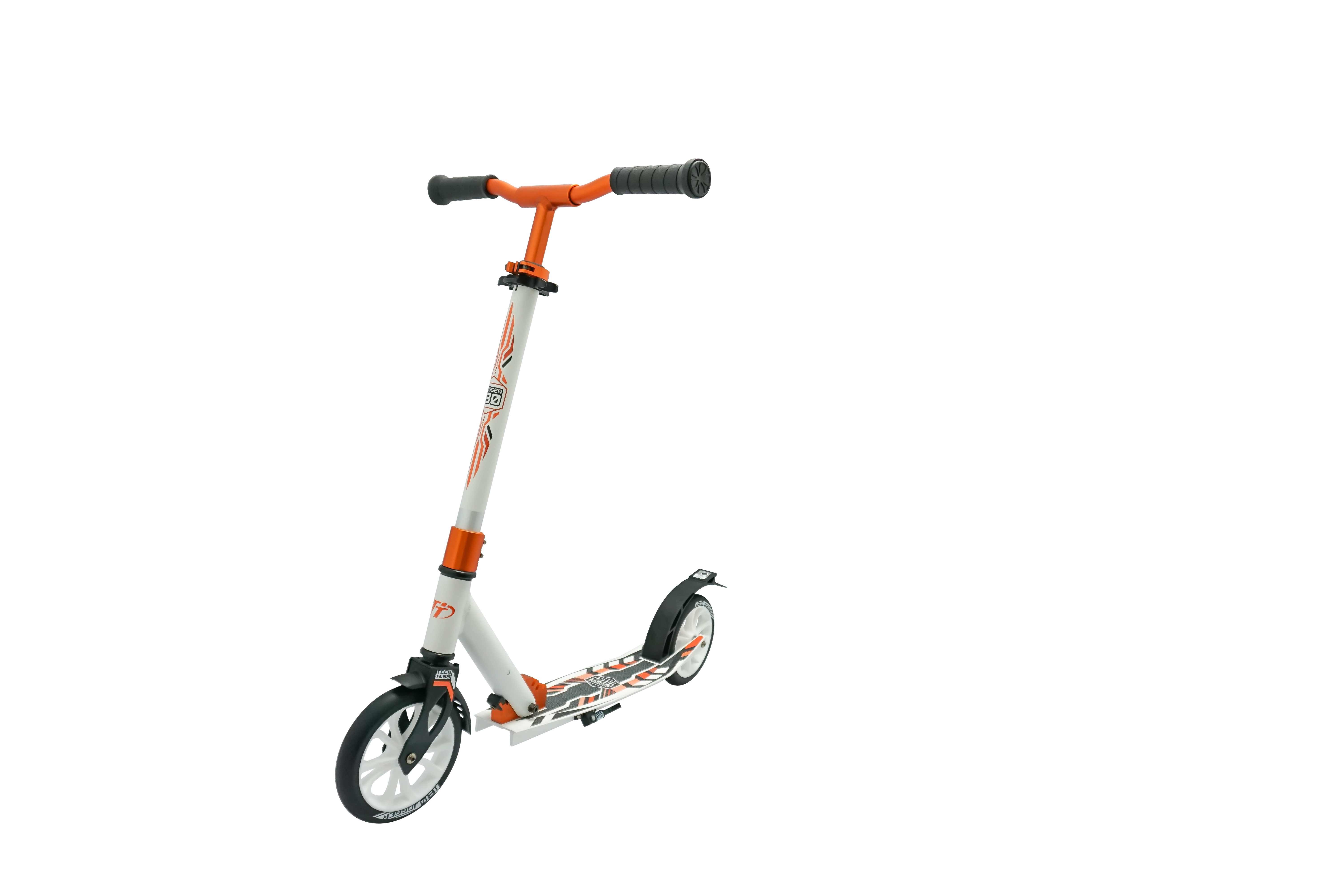 Самокат Tech Team Jogger 180 (2021) бело-оранжевый