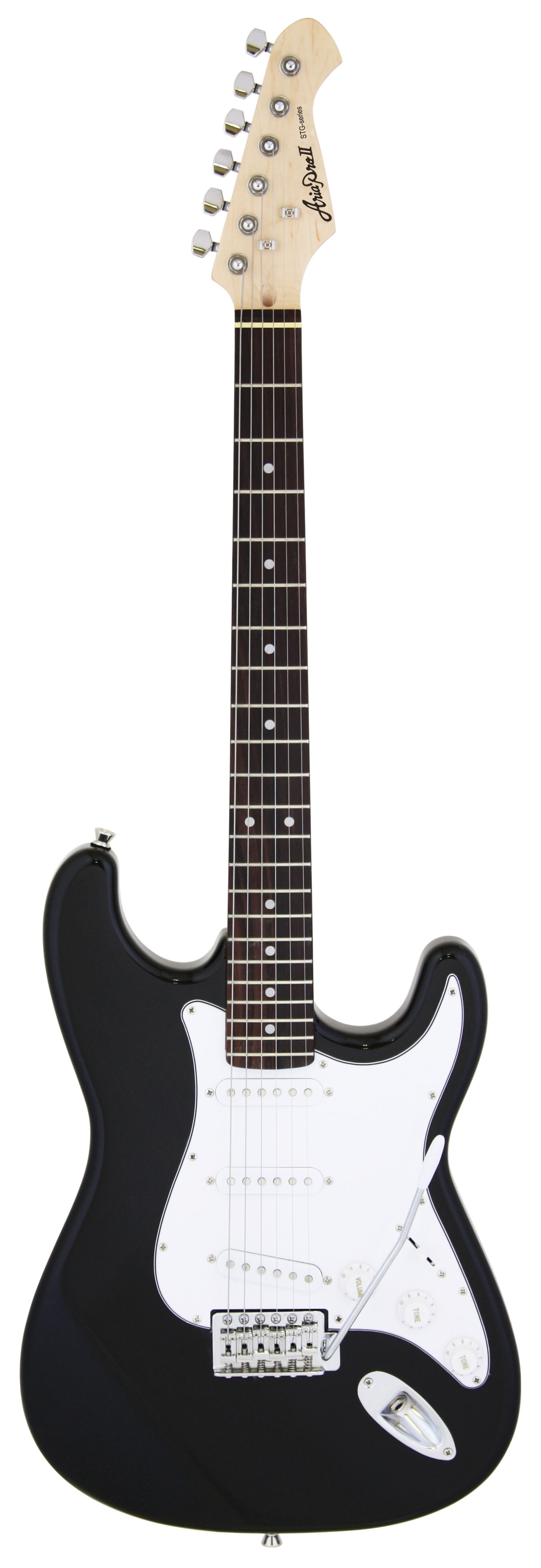 Aria Pro II STG-003/M BK гитара электрическая Корпус: липа Гриф: клён Накладка на гриф: клен