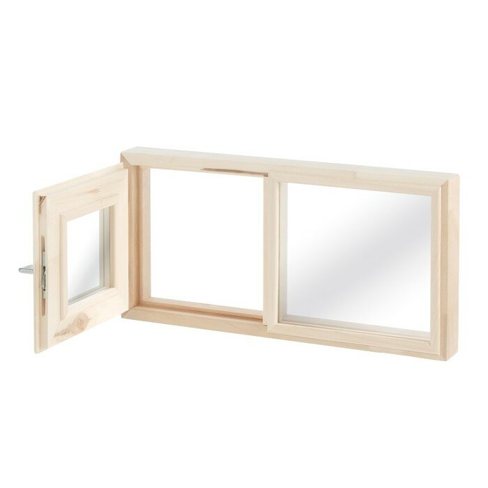 Окно, 30×60см, двойное стекло, двустворчатое липа - фотография № 3