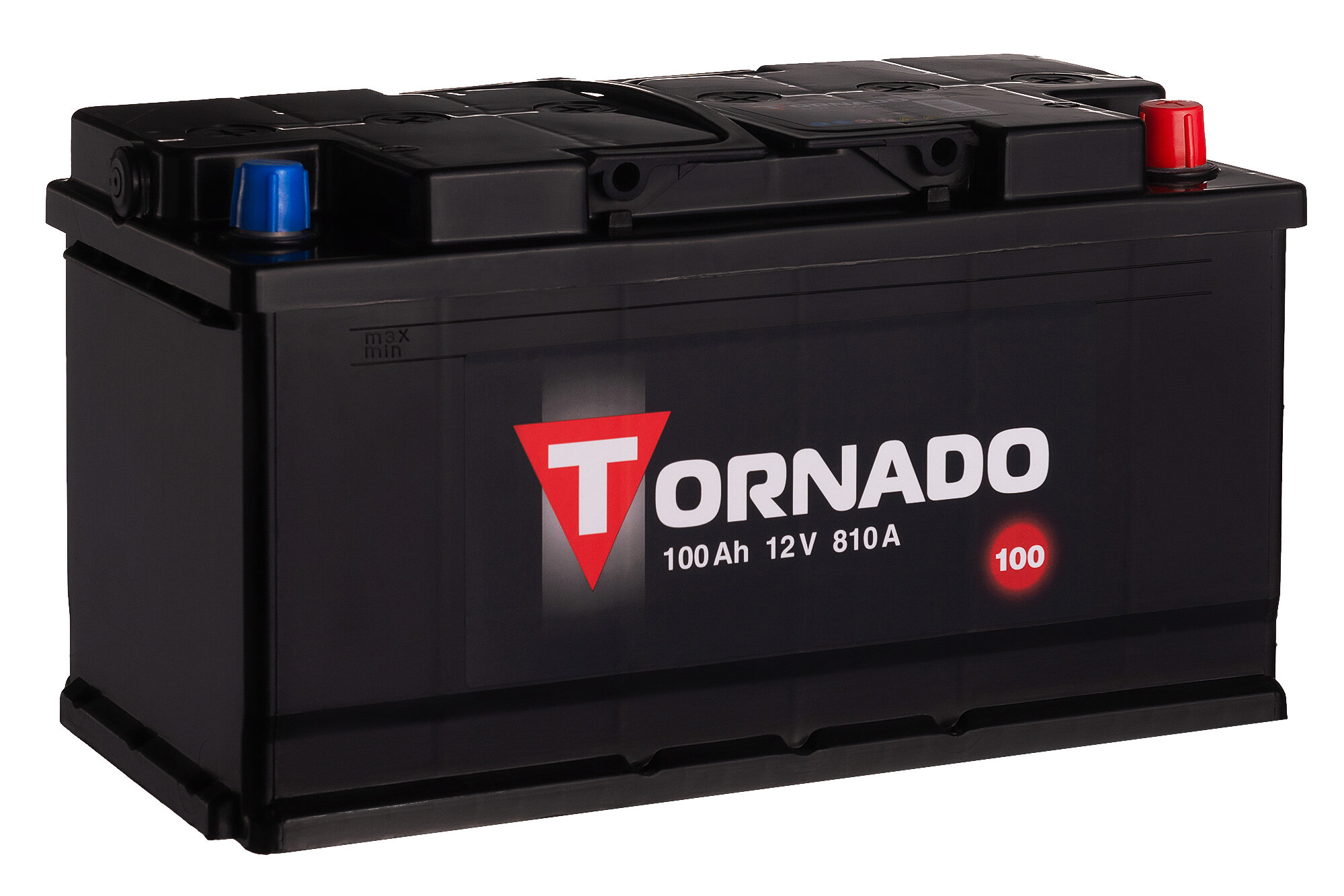 Автомобильный аккумулятор TORNADO 6СТ-100 Ач обратная полярность