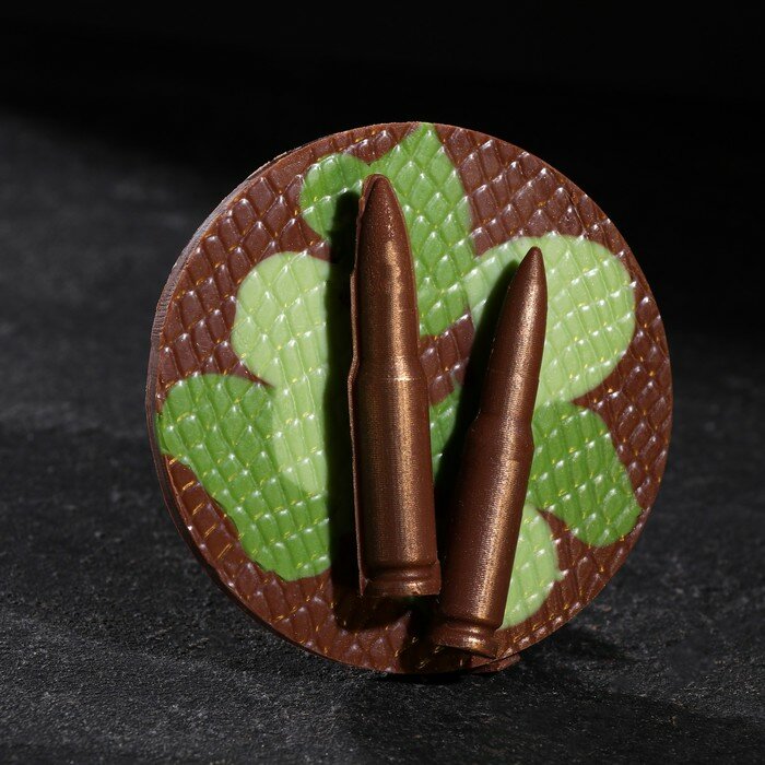 ChocolaVie Шоколадная медаль «Медаль с патронами», 38 г - фотография № 3