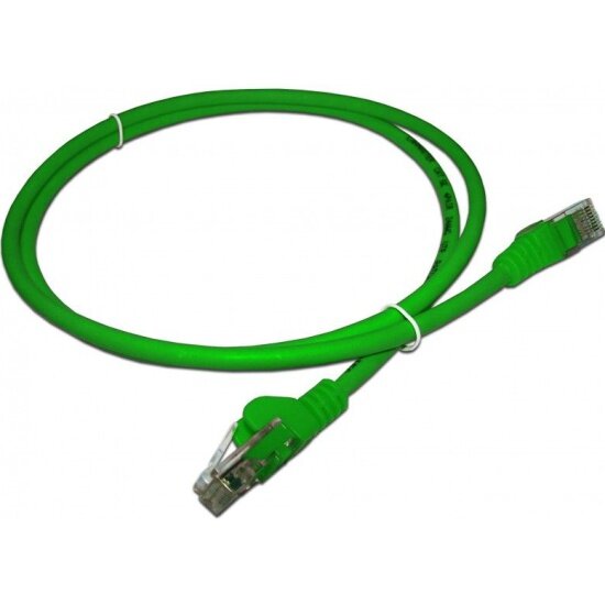 Патч-корд RJ45 - RJ45, 4 пары, UTP, категория 5е, 0.5 м, зеленый, LSZH, LANMASTER - фото №1