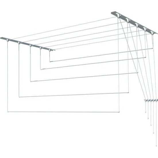 Сушилка для белья лиана потолочная, 1,7м (5 стержней)