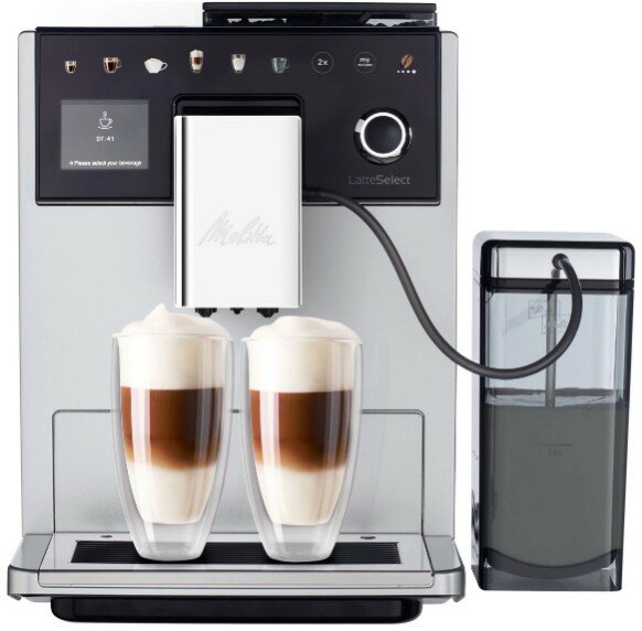 Кофемашина Melitta Caffeo F 630-201 LatteSelect серебристый