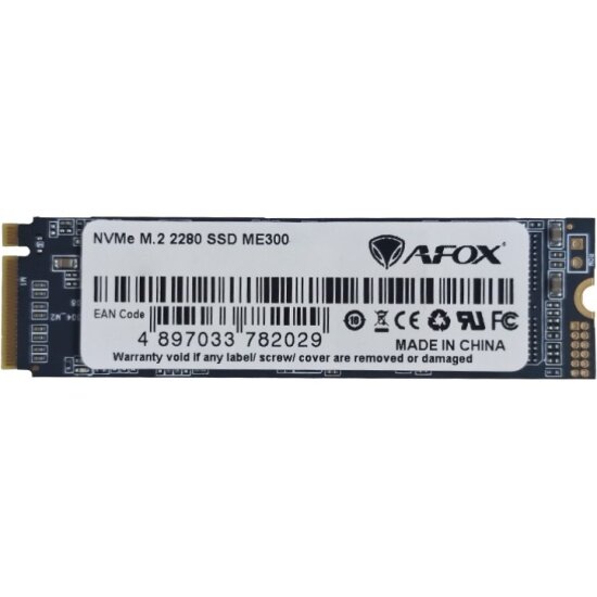 Накопитель AFOX SSD M.2 ME300 512 Гб PCI-E x4, 3D TLC (ME300-512GN)