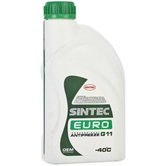 Антифриз SINTEC Euro G11 готовый -40C зелёный 1 л
