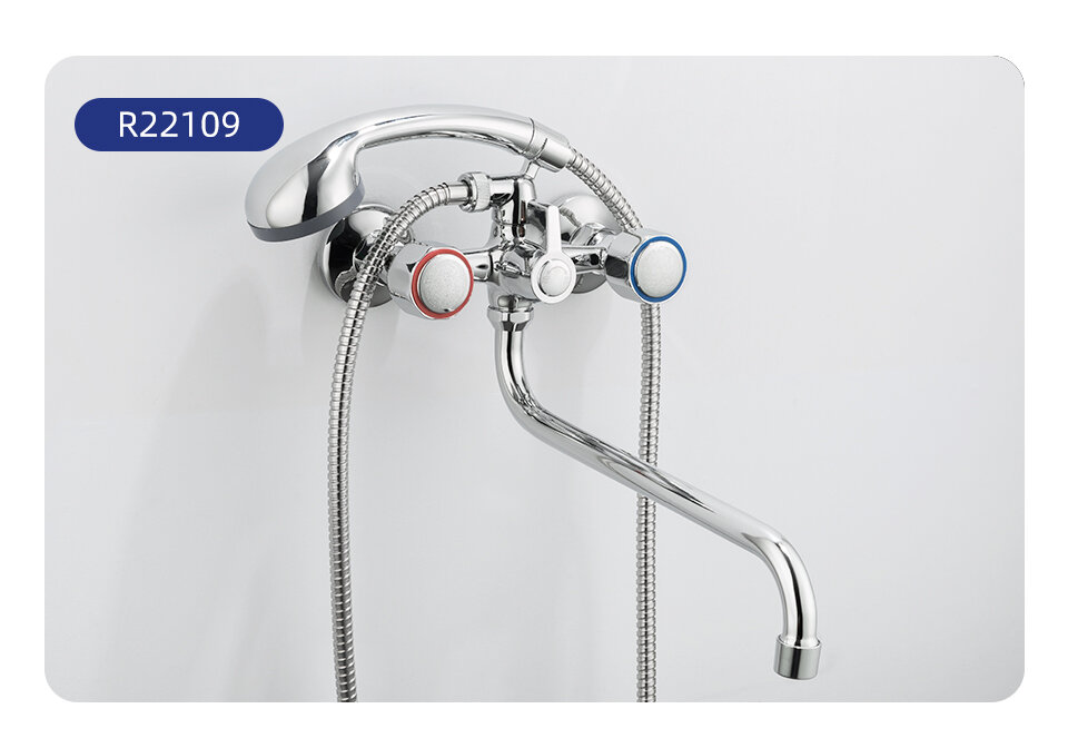 Frud R22109 смеситель для ванны. хром. излив 7130S. переключение душ - корпус/дивестор/картридж - фотография № 7