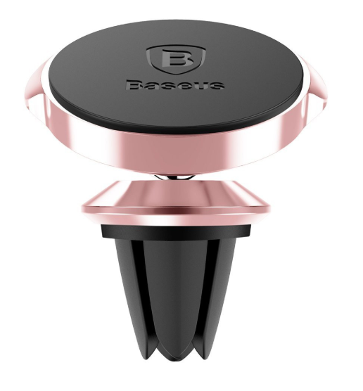 Держатель для смартфона Baseus Small Ears Series Magnetic Suction (Air Outlet) (Rose Gold/Розовый)