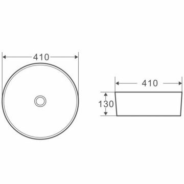 Раковина стекло BelBagno BB1315-H311 410х410х130 накладная, цвет матовый черный - фотография № 2