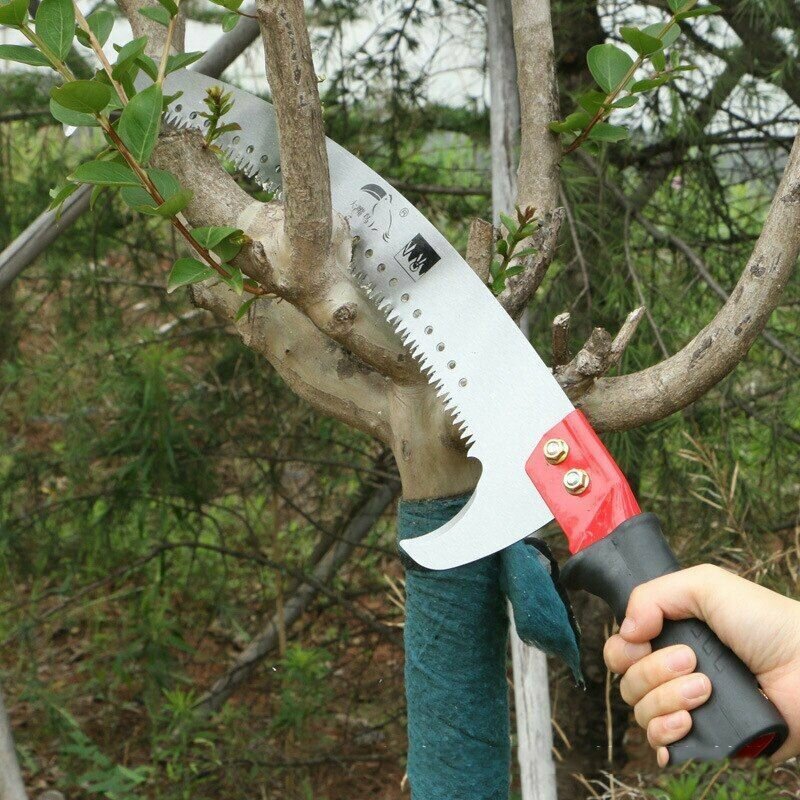 Ножовка пила садовая ручная штанговая Garden Tools, 430 мм, с крючком, с кеплением под штангу, с секачом - фотография № 8