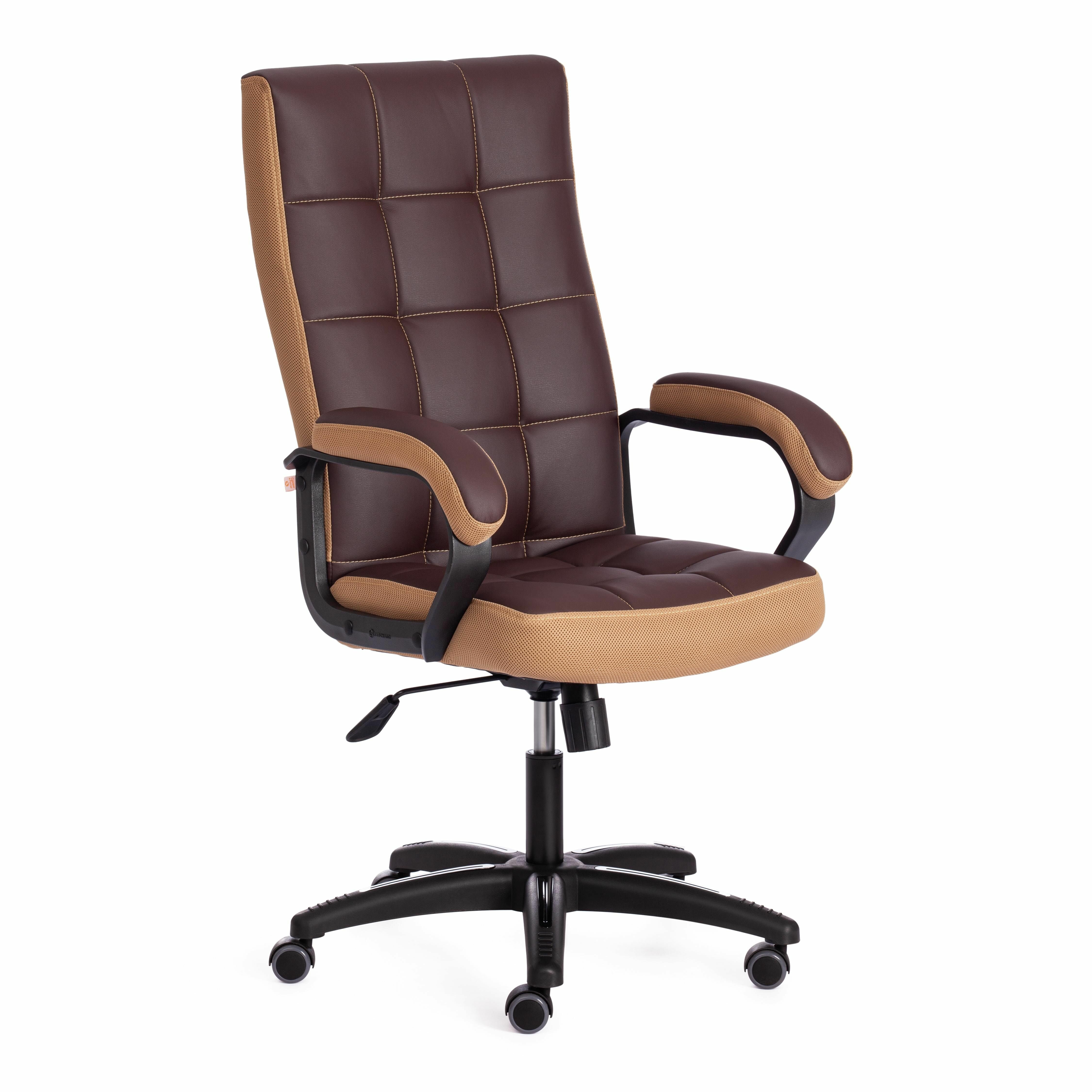 Компьютерное кресло TetChair TRENDY (22) кожзам/ткань, коричневый/бронзовый, 36-36/21