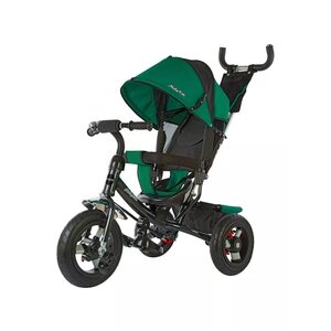 Фото Велосипед детский Moby Kids 3-х колесный Comfort, 12x10 см AIR, зеленый с черным (649371)