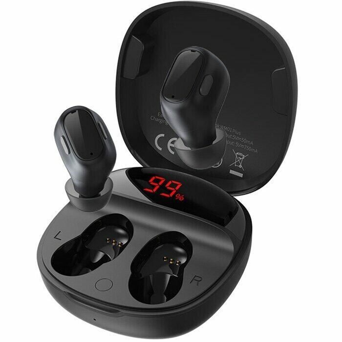 Беспроводные наушники Baseus Encok True Wireless Earphones WM01 Plus Чёрный (NGWM01P-01)