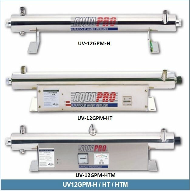 Ультрафиолетовый стерилизатор Aquapro UV-12GPM-HT (со счетчиком ресурса) - фотография № 2