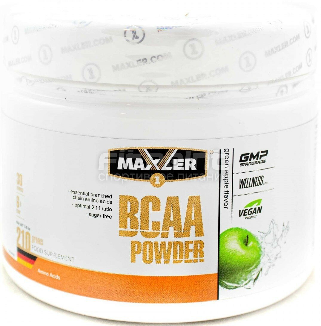 Maxler BCAA Powder, 210 г (Зеленое яблоко)