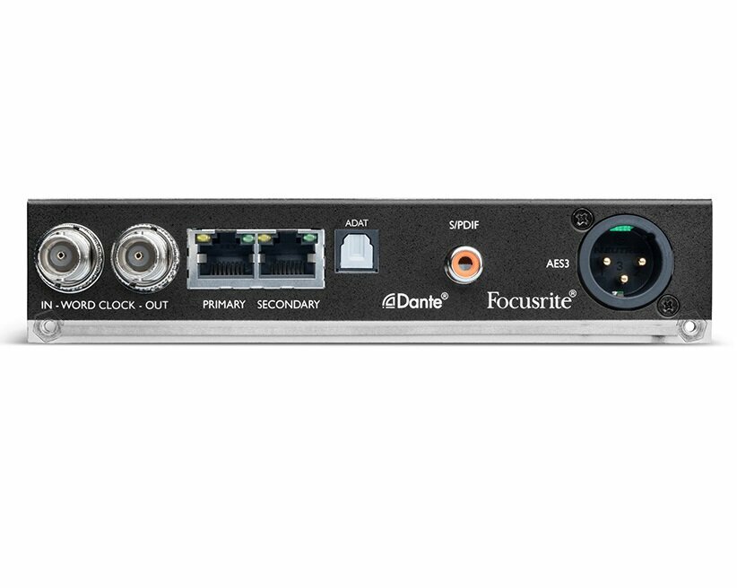 Focusrite Pro ISA ADN2 Опциональная карта для ISA One, Dante 2 канала, резервирование, AES3 2 канала, S/PDIF 2 канала, ADAT 2 ка