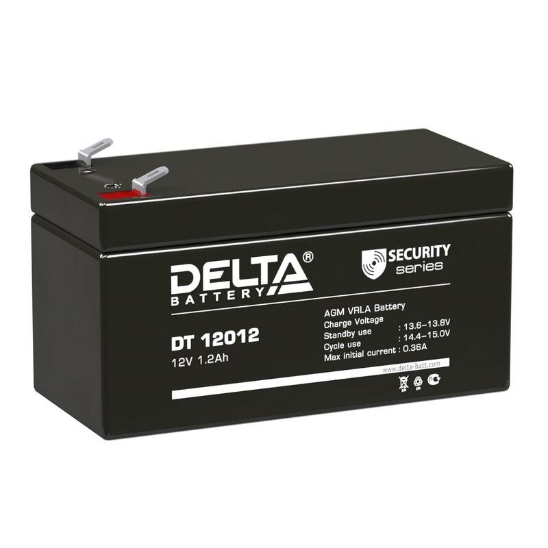 Аккумулятор 12В 1.2А.ч Delta DT 12012 (7шт.в упак.)