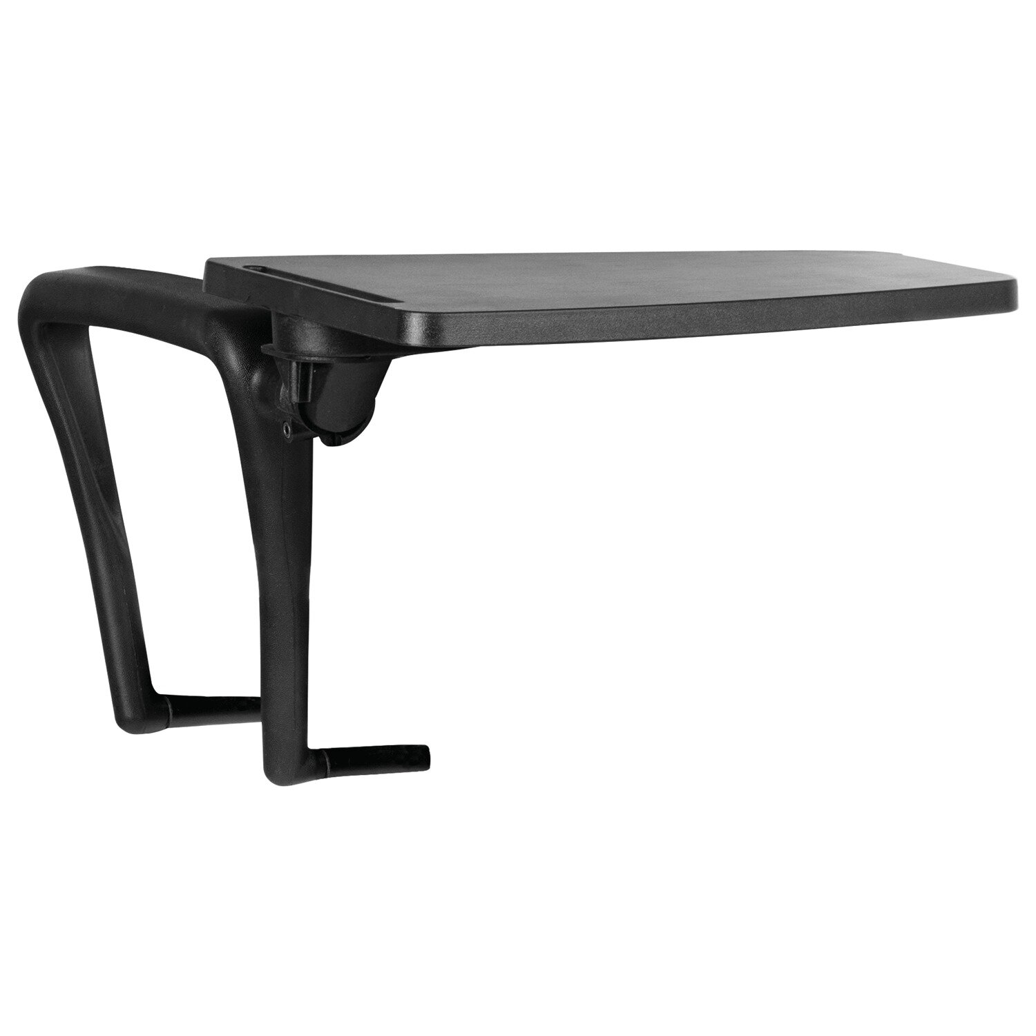 Стол (пюпитр) для стула "изо", для конференций, складной, пластик/металл, черный - фотография № 1