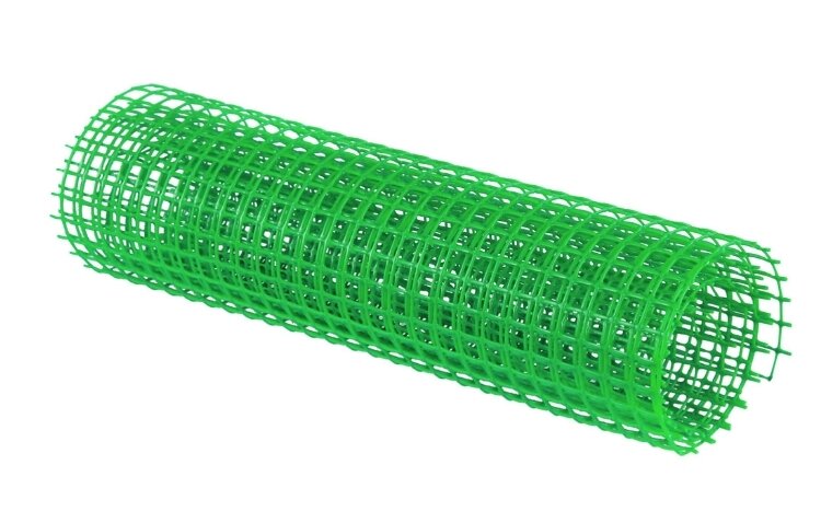 Сетка садовая 15*15мм (шир.1,5м, дл.10м) (зеленый) альтернатива М2915 Решетка пластиковая защитная для цветников - фотография № 2
