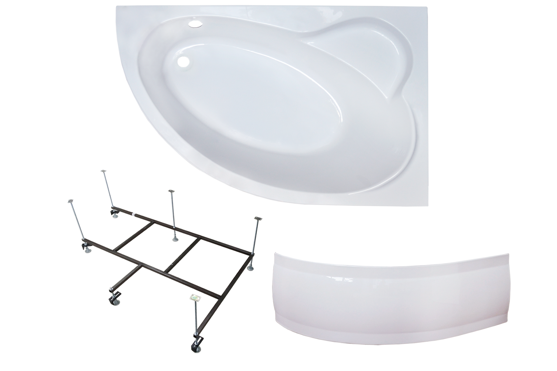 Акриловая ванна Royal Bath Alpine 140X95X58 правосторонняя комплект(ванна, каркас, панель) - фотография № 2