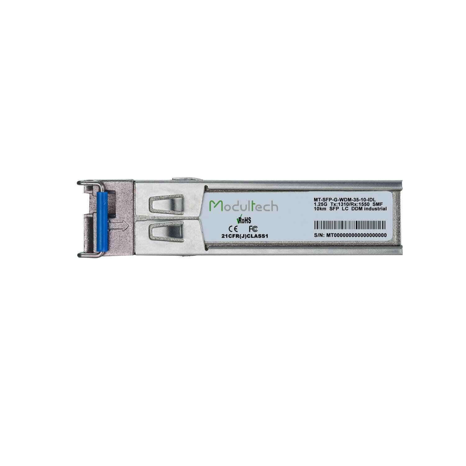 Industrial SFP WDM 125 Гбит/с 10 км 1310/1550 нм SMF LC