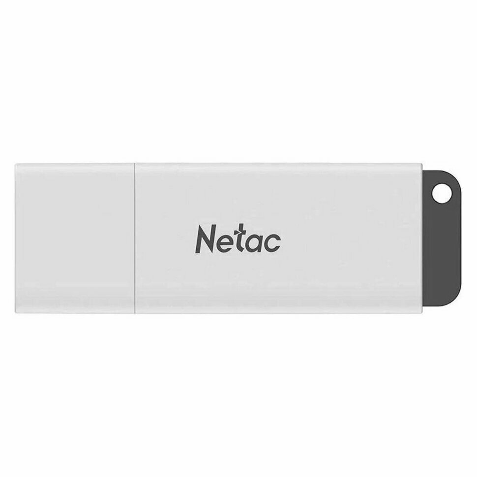 Флеш-диск 8 GB NETAC U185, USB 2.0, белый, NT03U185N-008G-20WH, 513701