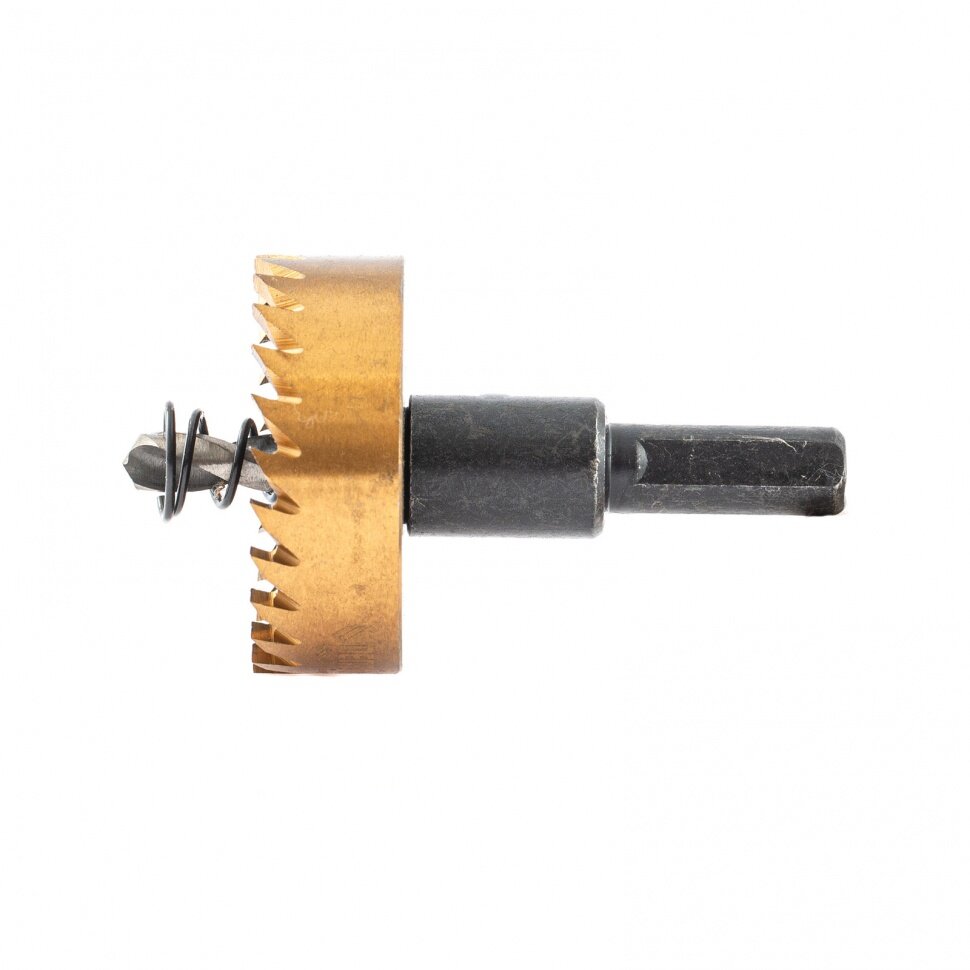 фото Коронка по металлу HSS, 41 мм, нитридтитановое покрытие Denzel