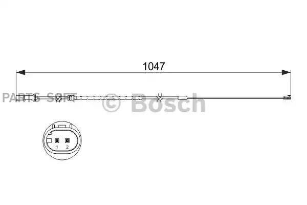 BOSCH 1987473512 Датчик износа дисковых тормозных колодок 1шт